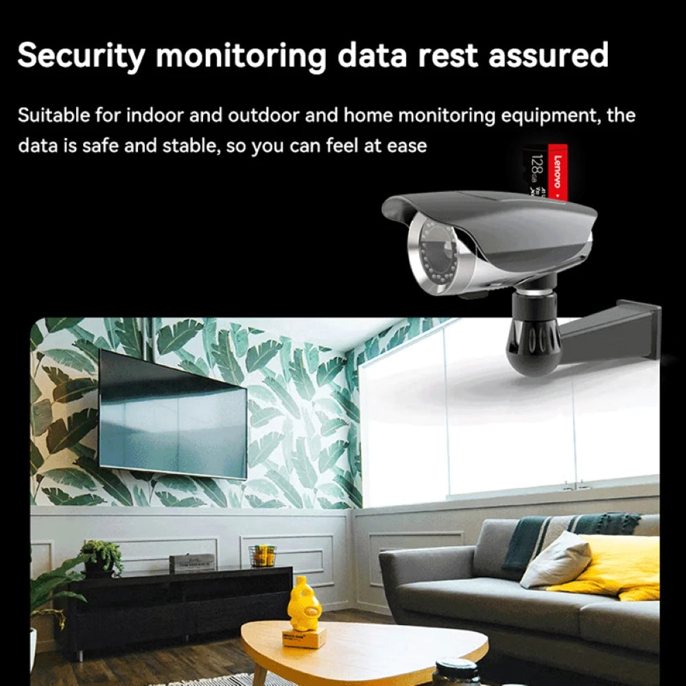 Lenovo Memory Card 512GB 256GB 128GB 64GB 32GB U3 V30 4K Full HD Micro