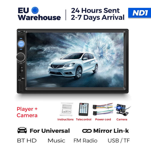 Navifly ND1 2 din Car Radio 7" HD Touch Screen Autoradio Multimedia
