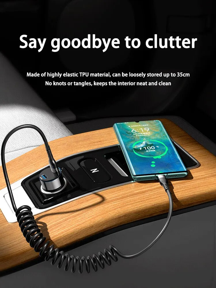 66W USB Type C Fast Charging Cable For Xiaomi Redmi POCO Huawei Honor