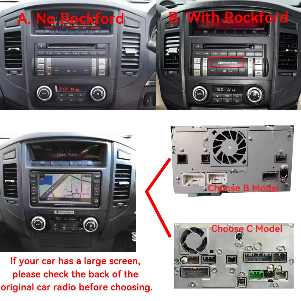 For Mitsubishi Pajero 4 2006-2014 Car Radio Android Automotive