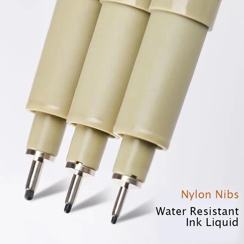 Art Manga Outlining Pen Pigment Liner Micron Pen Marker set Hook Line