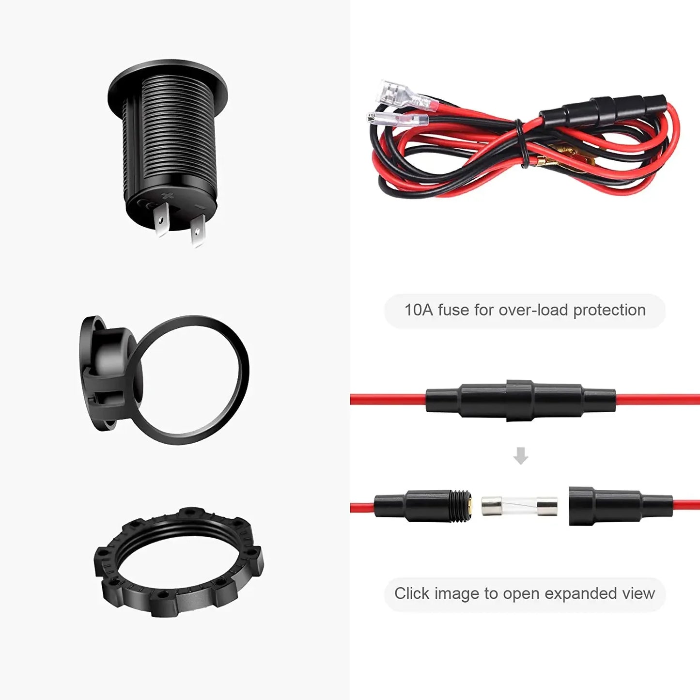 Cigarette lighter socket Automobile marine motorcycle ATV RV lighter