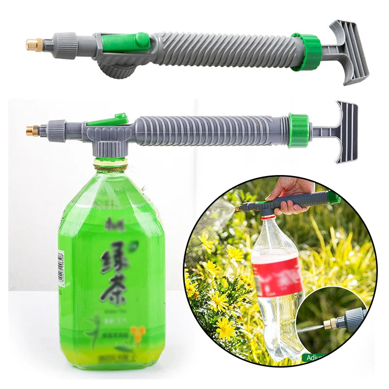 High Pressure Air Pump Manual Sprayer Adjustable Drink Bottle Spray