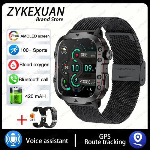 For Xiaomi Military Smart Watch Men IP68 GPS Outdoor 100+Sports