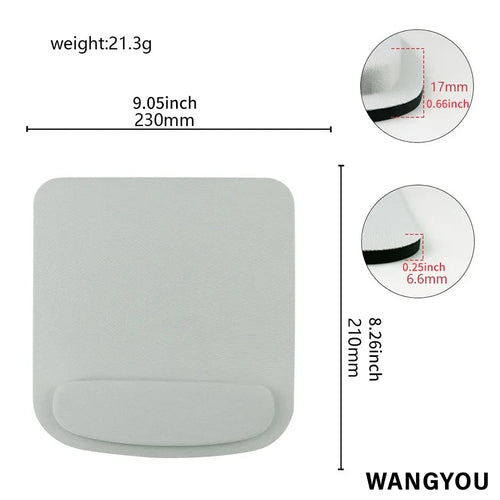 EVA Foam Wrist Mouse Pad Simple Solid Color Comfortable Thick Sponge