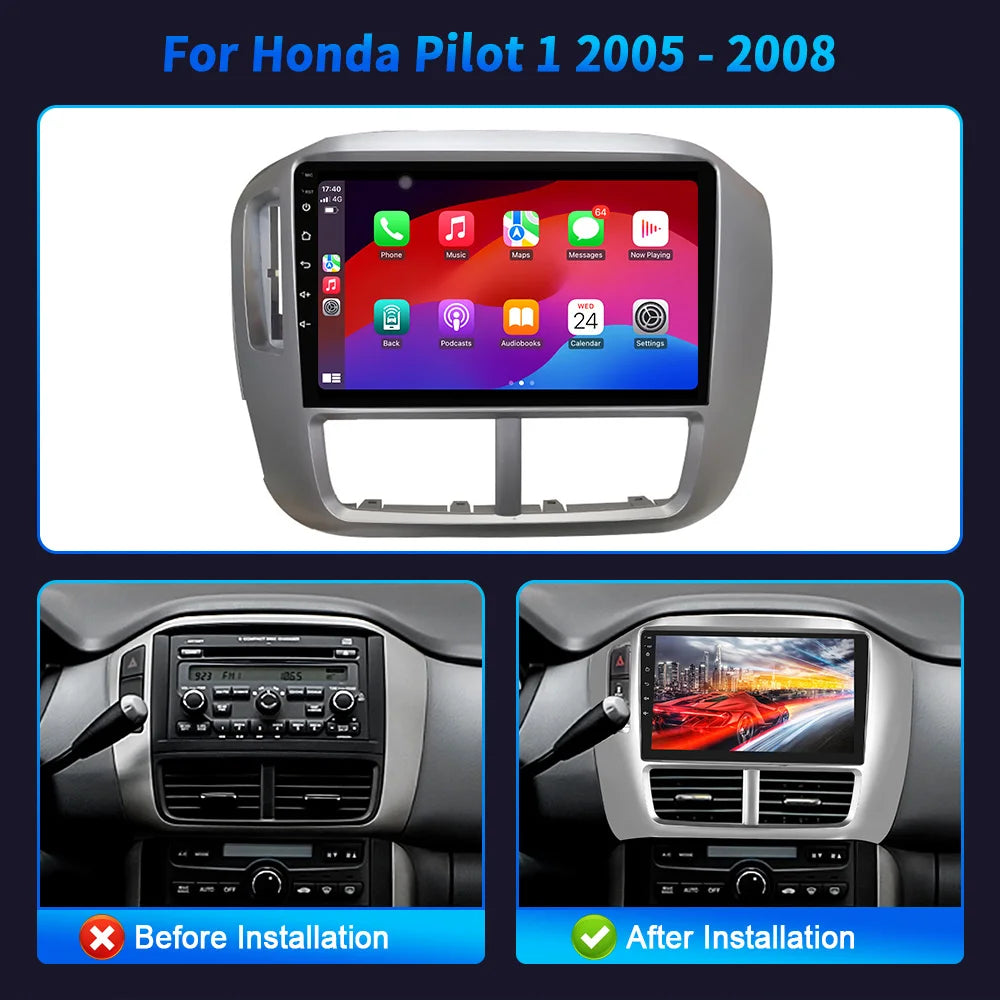 Car Radio Multimedia Navigation Stereo Head Unit Screen Android 14 For