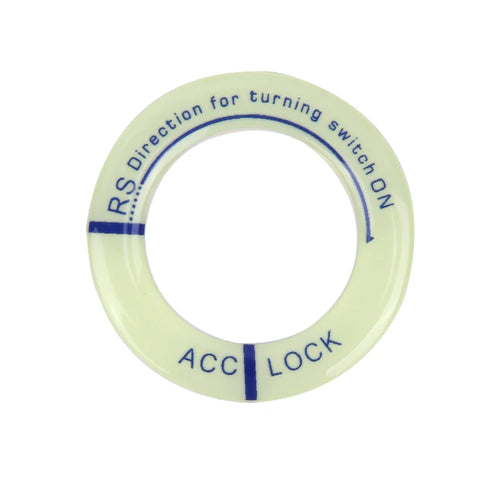 Night Luminous Car Ignition Key Ring Stickers Auto Motorcycle 3D