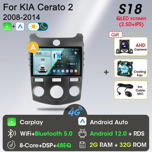Srnubi Car Radio Android 12 Auto For KIA Forte Cerato 2008-2014