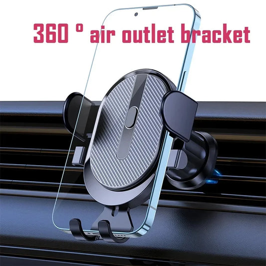 Car Phone Holder Mount, TOPK 2023 Upgrade Auto Locking Universal Phone