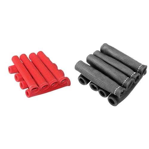 8Pcs/Set Spark Plug Wire Boots 1200˚F Heat Shield Protector Sleeve Car