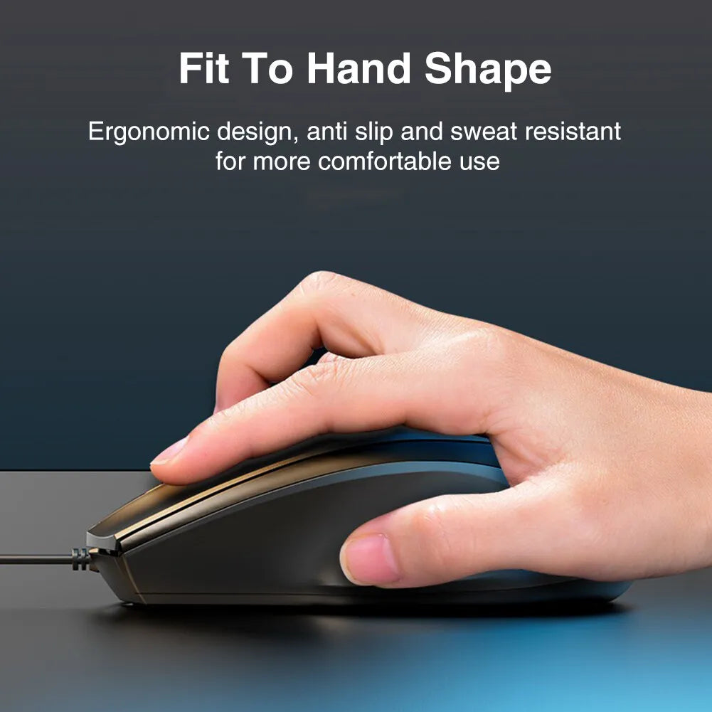 HP M150 Ergonomic Wired Gaming Mouse Optical Sensor 4 Buttons and