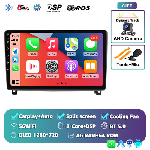 Android 14 Carplay Car Radio Multimedia For Peugeot 407 CC 407CC SW