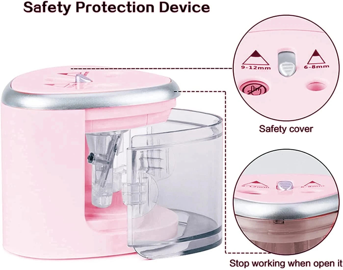 Tenwin New Two-hole Electric Automatic Pencil Sharpener Switch Pencil