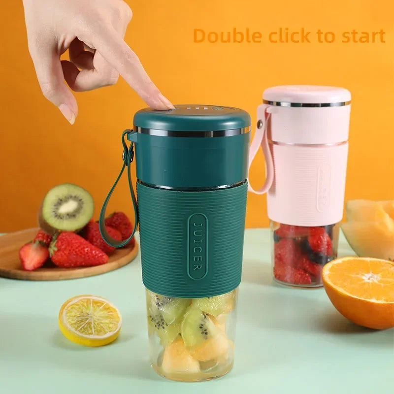 Wireless Mini Smoothie Blender Mixer Fruit Juice Maker Portable Juicer