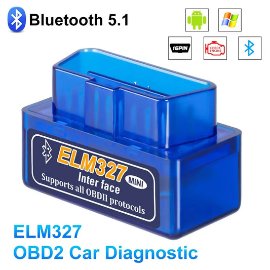 Mini Eml327 V2.1 OBD 2 Bluetooth Car Diagnostic-Tools For Android