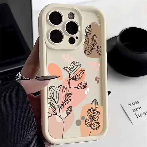 Abstract Plants Phone Case for IPhone 14 Pro Max 13 12 Mini 11 15 Pro