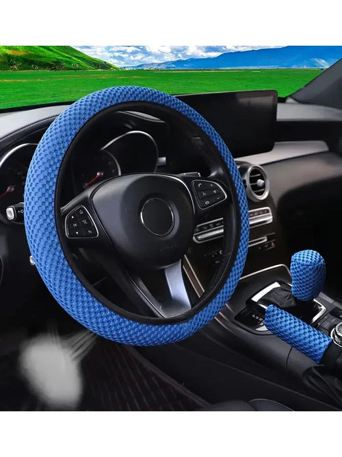 1PC Ice Silk Car Steering Wheel Cover Suitable for All Cars and All