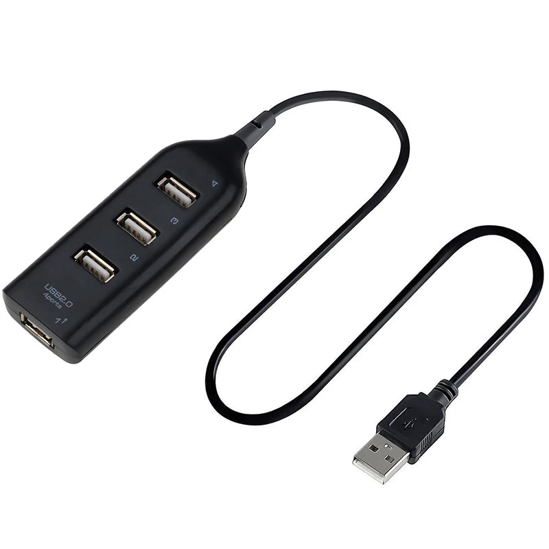 High Speed USB Hub 4 Port USB 2.0 with Cable Mini USB Splitter Hub Use