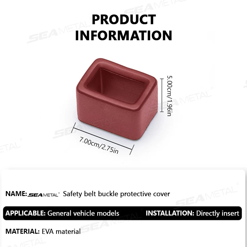 BLALION Buckle Up Car Seatbelt Guard Seat Belt Holder Silicone Buckle