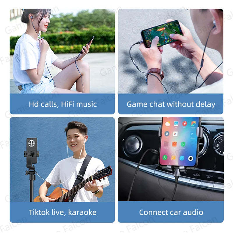 Origina Usb Type C To 3.5mm Aux Adapter Type-c 3.5 Jack Audio Cable