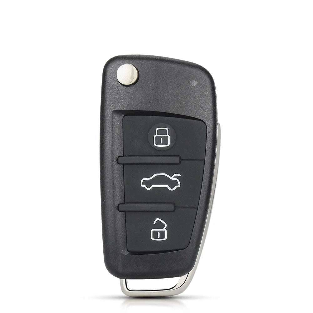 KEYYOU Replacement Flip Remote Car Key Case Shell For Audi A2 A3 A4 A6