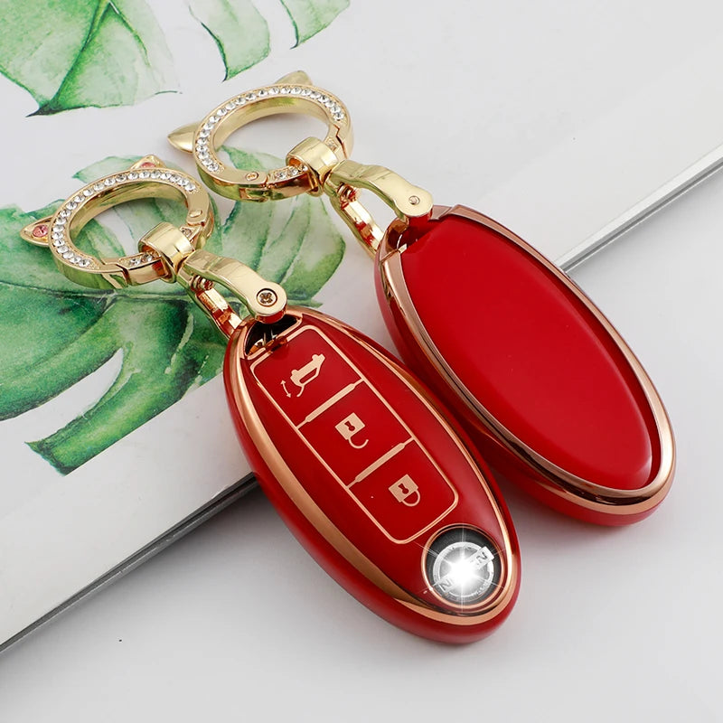 TPU Car Key Cases for Nissan Juke X-trial Qashqai Micra Leaf Note