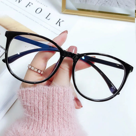 New Large Frame Anti Blue Light Eyeglass Frame Reading Glasses Fresh