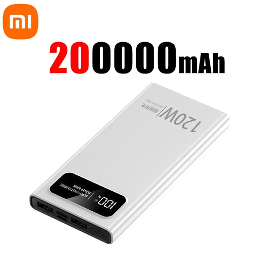Xiaomi 120W Power BankSuper Fast Charging 200000mAh Ultralarge