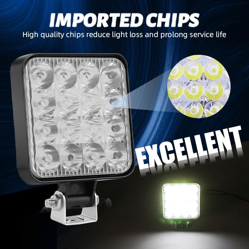 BraveWAY LED Work Light/Driving Light Super Bright Fog Light DRL for