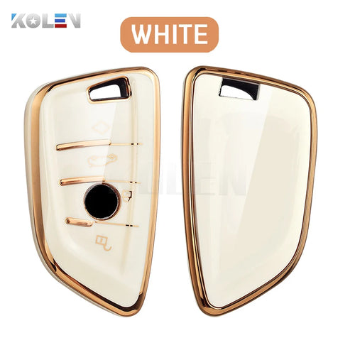 Fashion TPU Car Remote Key Case Cover Shell Fob For BMW X1 X3 X5 X6 X7