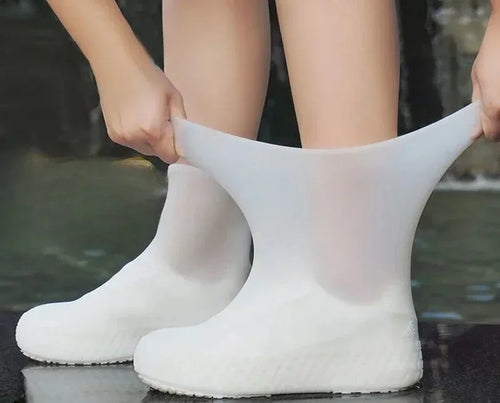 1 Pair Silicone WaterProof Shoe Covers Lip-resistant Rubber Rain Boot