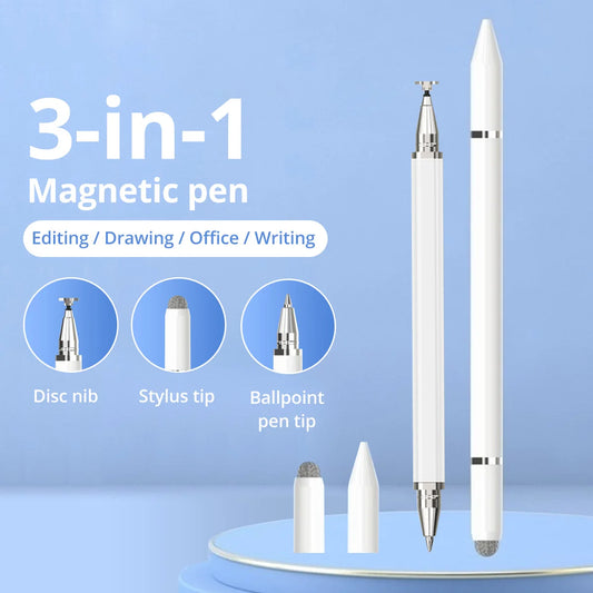 3 in 1 Magnetic Stylus Pen For Smart phone tablet For iPhone ipad