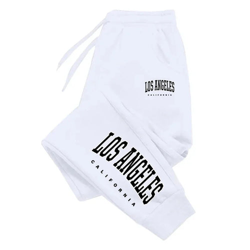 Los Angeles Womens Mens Sweatpants Elastic waist Casual Outdoors
