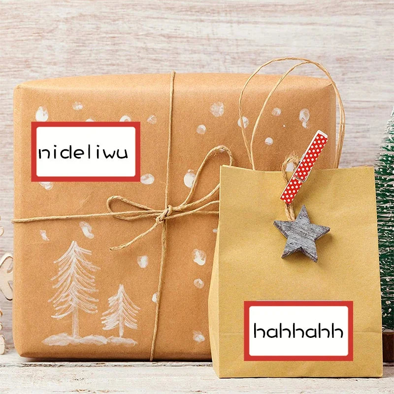 250pcs Waterproof Blank Self Adhesive Assorted Stickers Removable