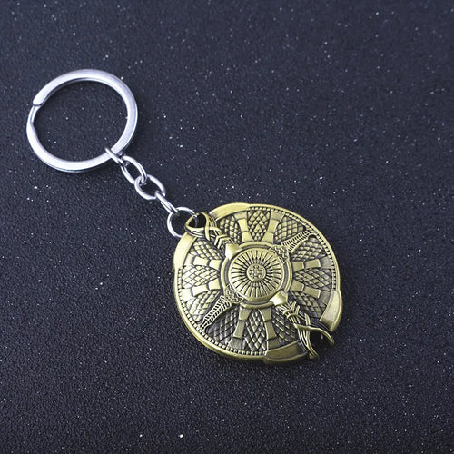 Game God of War Ragnarok Keychain Kratos The World Serpent Jormungandr