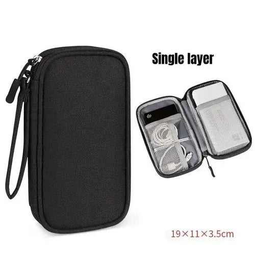 1Pc NEW Travel Organizer Bag Cable Storage Organizers Pouch Carry Case