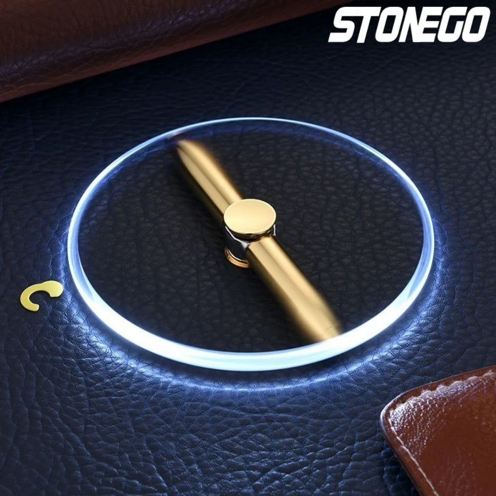 STONEGO Relieve Stress Spinner Pen Gyroscope Decompression Light Ball