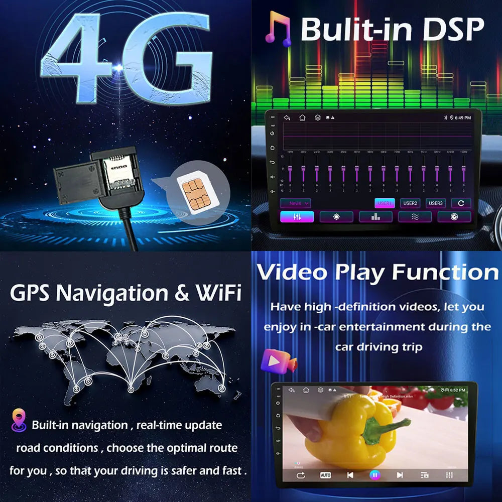 Android Smart System for Honda Pilot 1 2005 2006 - 2008 Navigation GPS