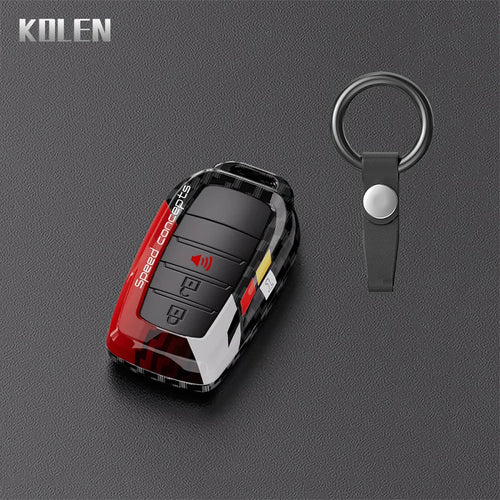 ABS Carbon Fiber Car Key Case Cover For Toyota Corolla Land Cruiser