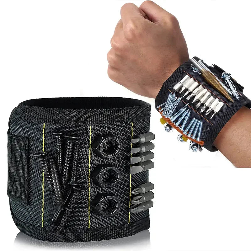 Magnetic Wristband for Holding Screws,Nails,Drilling Bits,Wrist Tool