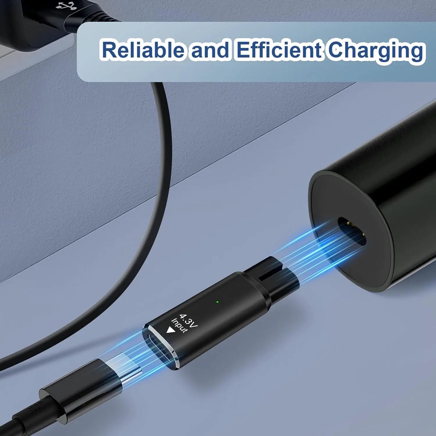 YUKU 4.3V Type-C Shaver Adapter Charging Converter for Philips Norelco