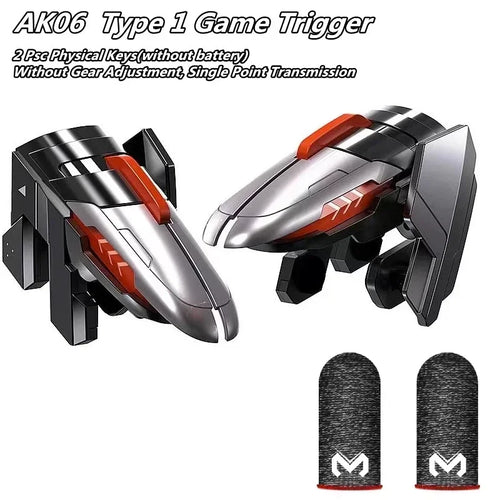 MEMO 6 Finger Mobile Phone ABS Game Trigger AK06 for PUBG Aim Shooting