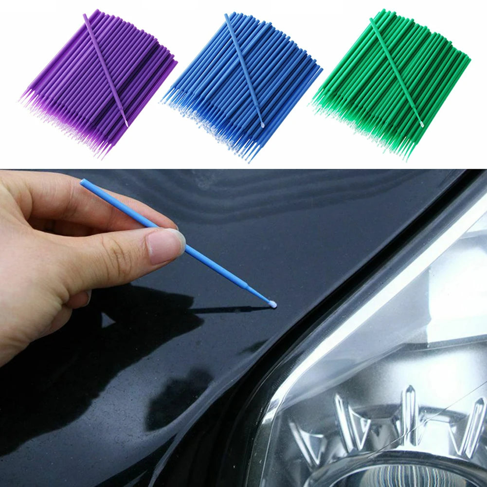 100pcs Paint Brushes Paint Touch-up Dentistry Pen Car Applicator Stick