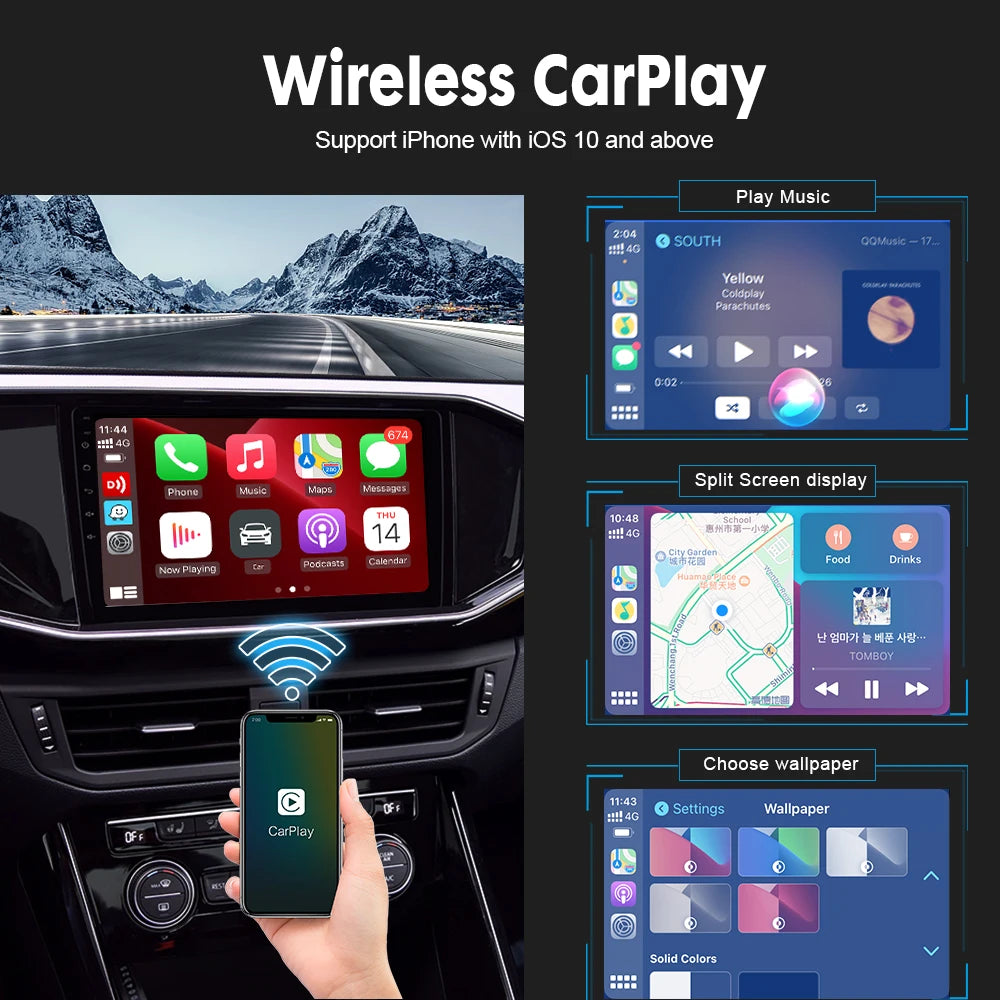 Carlinkit Wireless CarPlay & Android Auto Dongle for Android Car
