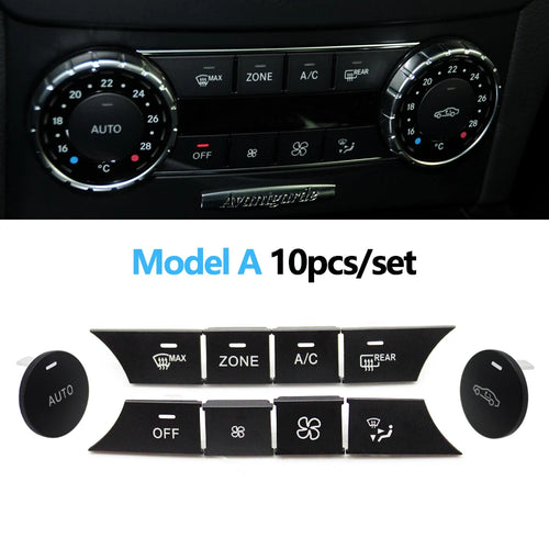 Front Console AC Heater Climate Control Switch Button Covers