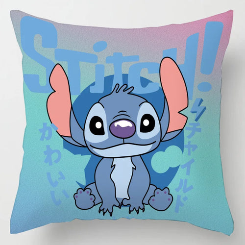 Anime Figure Disney Stitch Double Sided Print Pillowcase Kawaii Stitch