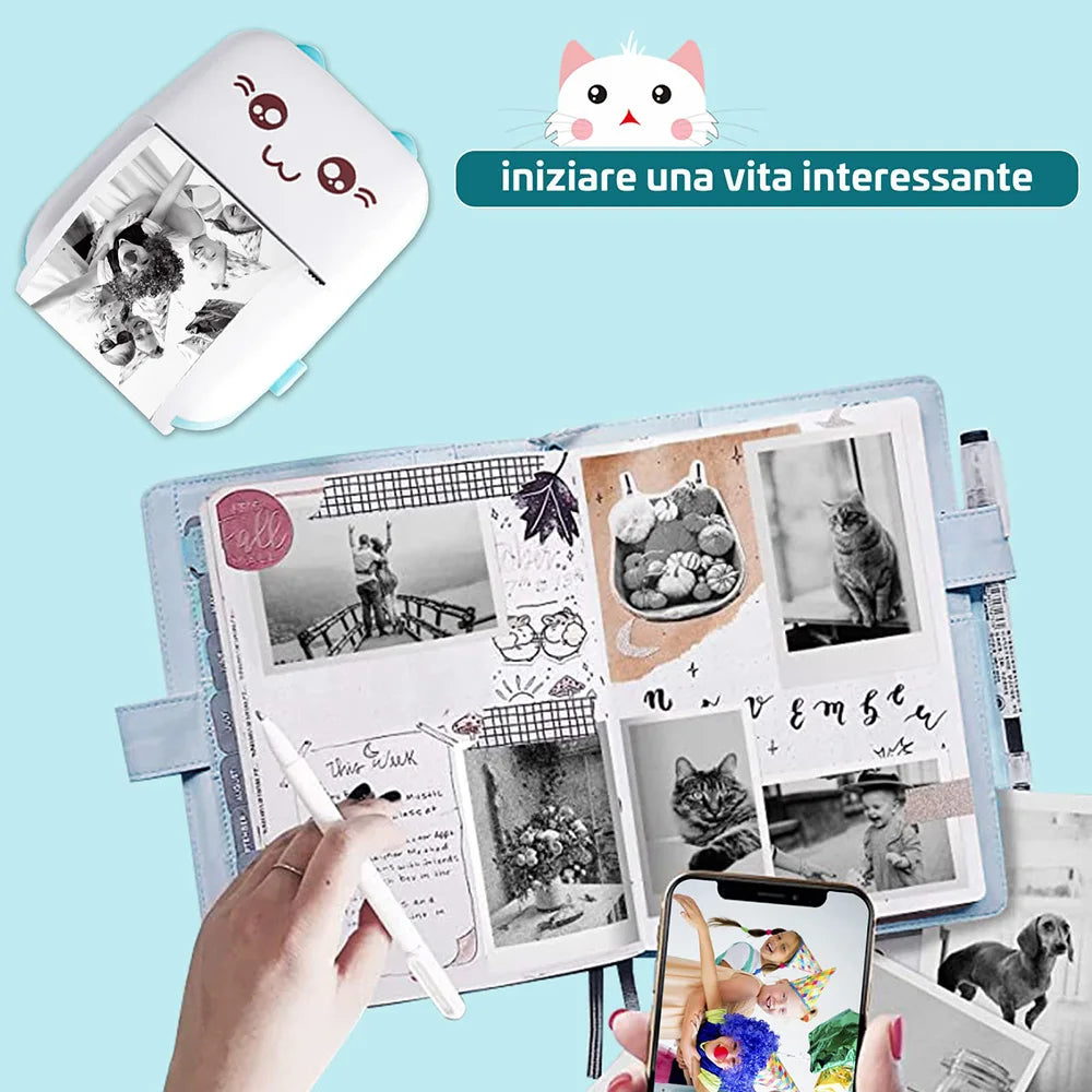 Mini Pocket Printer thermal printer for learning note photos DIY