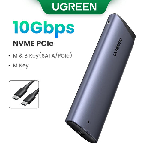 UGREEN M2 SSD Case NVME SATA Dual Protocol M.2 to USB Type C 3.1 SSD