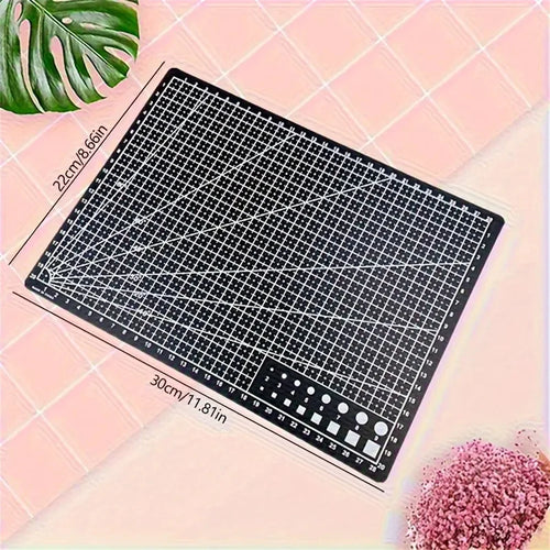 A4 Self-Healing Cutting Mat 1-Pack - Double-Sided Plastic Craft Board