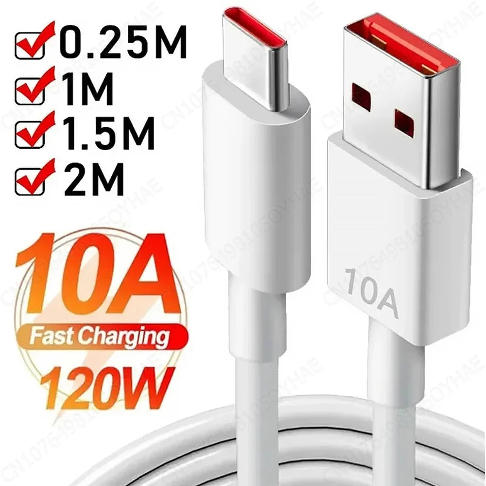 120W 10A USB Type C USB Cable Super Fast Charing Line for Xiaomi